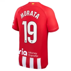 Atlético Madrid Morata 19 Kotipelipaita 2023-24 Jalkapallo Pelipaidat Peliasut