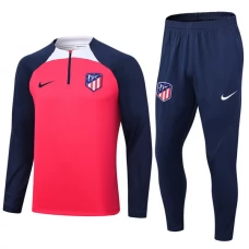 Atlético Madrid Verryttelypuku 2023-24 - 1-4 Zip Punainen