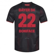 Bayer 04 Leverkusen Boniface 22 Kotipelipaita 2025-26 Jalkapallo Pelipaidat Peliasut