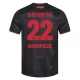Bayer 04 Leverkusen Boniface 22 Kotipelipaita 2025-26 Jalkapallo Pelipaidat Peliasut