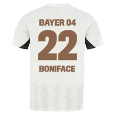 Bayer 04 Leverkusen Boniface 22 Vieraspelipaita 2024-25 Jalkapallo Pelipaidat Peliasut