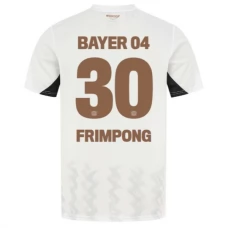 Bayer 04 Leverkusen Frimpong 30 Vieraspelipaita 2024-25 Jalkapallo Pelipaidat Peliasut