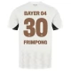 Bayer 04 Leverkusen Frimpong 30 Vieraspelipaita 2024-25 Jalkapallo Pelipaidat Peliasut