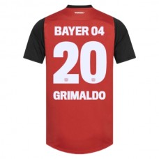 Bayer 04 Leverkusen Grimaldo 20 Kotipelipaita 2024-25 Jalkapallo Pelipaidat Peliasut