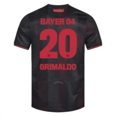 Bayer 04 Leverkusen Grimaldo 20 Kotipelipaita 2025-26 Jalkapallo Pelipaidat Peliasut