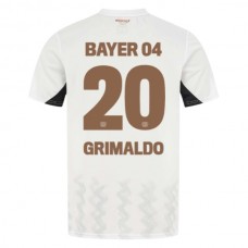 Bayer 04 Leverkusen Grimaldo 20 Vieraspelipaita 2024-25 Jalkapallo Pelipaidat Peliasut