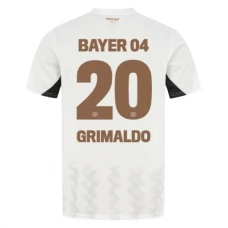 Bayer 04 Leverkusen Grimaldo 20 Vieraspelipaita 2024-25 Jalkapallo Pelipaidat Peliasut