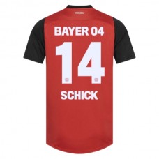 Bayer 04 Leverkusen Schick 14 Kotipelipaita 2024-25 Jalkapallo Pelipaidat Peliasut