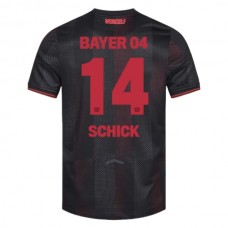 Bayer 04 Leverkusen Schick 14 Kotipelipaita 2025-26 Jalkapallo Pelipaidat Peliasut