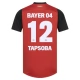 Bayer 04 Leverkusen Tapsoba 12 Kotipelipaita 2024-25 Jalkapallo Pelipaidat Peliasut