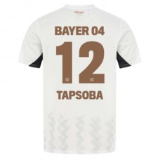 Bayer 04 Leverkusen Tapsoba 12 Vieraspelipaita 2024-25 Jalkapallo Pelipaidat Peliasut