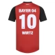 Bayer 04 Leverkusen Wirtz 10 Kotipelipaita 2024-25 Jalkapallo Pelipaidat Peliasut