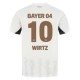 Bayer 04 Leverkusen Wirtz 10 Vieraspelipaita 2024-25 Jalkapallo Pelipaidat Peliasut