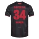 Bayer 04 Leverkusen Xhaka 34 Kotipelipaita 2025-26 Jalkapallo Pelipaidat Peliasut
