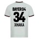 Bayer 04 Leverkusen Xhaka 34 Vieraspelipaita 2023-24 Jalkapallo Pelipaidat Peliasut