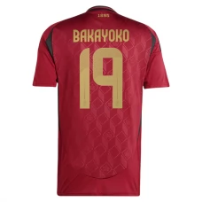 Belgia Bakayoko 19 Kotipelipaita EM 2024 Jalkapallo Pelipaidat Peliasut
