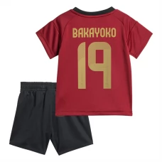 Belgia Bakayoko 19 Lasten Kotipelipaita EM 2024 Jalkapallo Pelipaidat Peliasut
