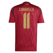 Belgia Carrasco 11 Kotipelipaita EM 2024 Jalkapallo Pelipaidat Peliasut