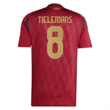 Belgia Tielemans 8 Kotipelipaita EM 2024 Jalkapallo Pelipaidat Peliasut