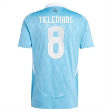 Belgia Tielemans 8 Vieraspelipaita EM 2024 Jalkapallo Pelipaidat Peliasut
