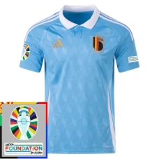 Belgia Vieraspelipaita EM 2024 Jalkapallo Pelipaidat Peliasut Patch