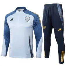 Boca Juniors Verryttelypuku 2024-25 - 1-4 Zip Harmaa