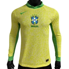 Brasilia Kotipelipaita Copa América 2024 Jalkapallo Pelipaidat Peliasut(L/S)
