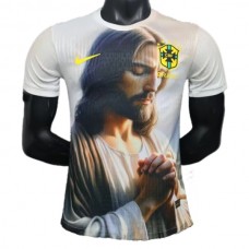 Brasilia Kotipelipaita Jesus In White 2025-26 Jalkapallo Pelipaidat Peliasut