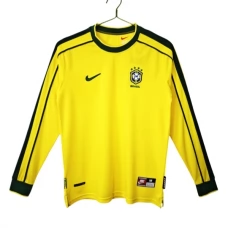 Brasilia Kotipelipaita Retro 1998 Jalkapallo Pelipaidat Peliasut(L/S)