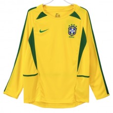 Brasilia Kotipelipaita Retro 2002 Jalkapallo Pelipaidat Peliasut(L/S)
