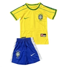 Brasilia Lasten Kotipelipaita Retro 1998 Jalkapallo Pelipaidat Peliasut
