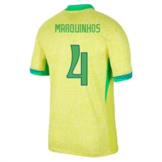 Brasilia Marquinhos 4 Kotipelipaita Copa América 2024 Jalkapallo Pelipaidat Peliasut
