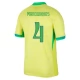 Brasilia Marquinhos 4 Kotipelipaita Copa América 2024 Jalkapallo Pelipaidat Peliasut