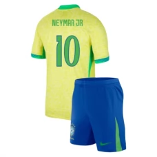 Brasilia Neymar Jr 10 Lasten Kotipelipaita Copa América 2024 Jalkapallo Pelipaidat Peliasut