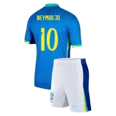 Brasilia Neymar Jr 10 Lasten Vieraspelipaita Copa América 2024 Jalkapallo Pelipaidat Peliasut