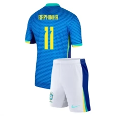 Brasilia Raphinha 11 Lasten Vieraspelipaita Copa América 2024 Jalkapallo Pelipaidat Peliasut