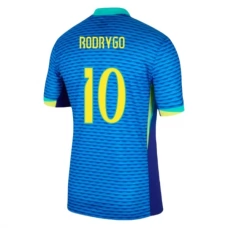 Brasilia Rodrygo 10 Vieraspelipaita Copa América 2024 Jalkapallo Pelipaidat Peliasut
