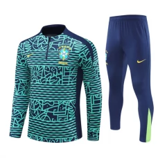 Brasilia Verryttelypuku 2024-25 - 1-4 Zip Sininen
