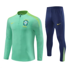 Brasilia Verryttelypuku 2024-25 - 1-4 Zip Vihreä