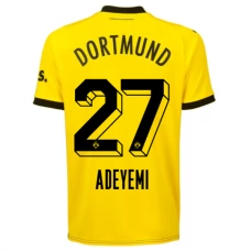 BVB Borussia Dortmund Adeyemi 27 Kotipelipaita 2023-24 Jalkapallo Pelipaidat Peliasut