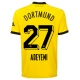 BVB Borussia Dortmund Adeyemi 27 Kotipelipaita 2023-24 Jalkapallo Pelipaidat Peliasut