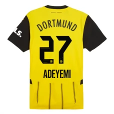 BVB Borussia Dortmund Adeyemi 27 Kotipelipaita 2024-25 Jalkapallo Pelipaidat Peliasut