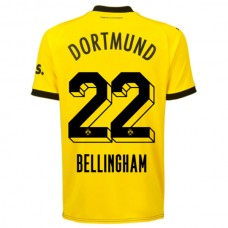 BVB Borussia Dortmund Bellingham 22 Kotipelipaita 2023-24 Jalkapallo Pelipaidat Peliasut