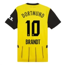 BVB Borussia Dortmund Brandt 10 Kotipelipaita 2024-25 Jalkapallo Pelipaidat Peliasut