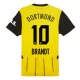 BVB Borussia Dortmund Brandt 10 Kotipelipaita 2024-25 Jalkapallo Pelipaidat Peliasut
