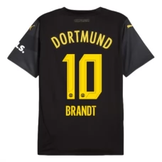 BVB Borussia Dortmund Brandt 10 Vieraspelipaita 2024-25 Jalkapallo Pelipaidat Peliasut