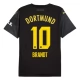 BVB Borussia Dortmund Brandt 10 Vieraspelipaita 2024-25 Jalkapallo Pelipaidat Peliasut