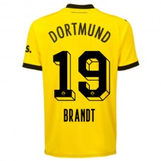 BVB Borussia Dortmund Brandt 19 Kotipelipaita 2023-24 Jalkapallo Pelipaidat Peliasut