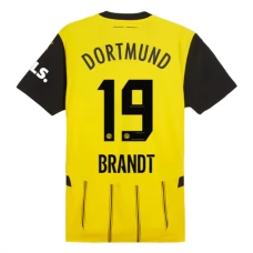 BVB Borussia Dortmund Brandt 19 Kotipelipaita 2024-25 Jalkapallo Pelipaidat Peliasut