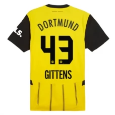 BVB Borussia Dortmund Gittens 43 Kotipelipaita 2024-25 Jalkapallo Pelipaidat Peliasut